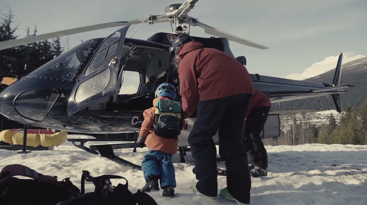 THREE YEAR OLD GOES HELI-SKIING