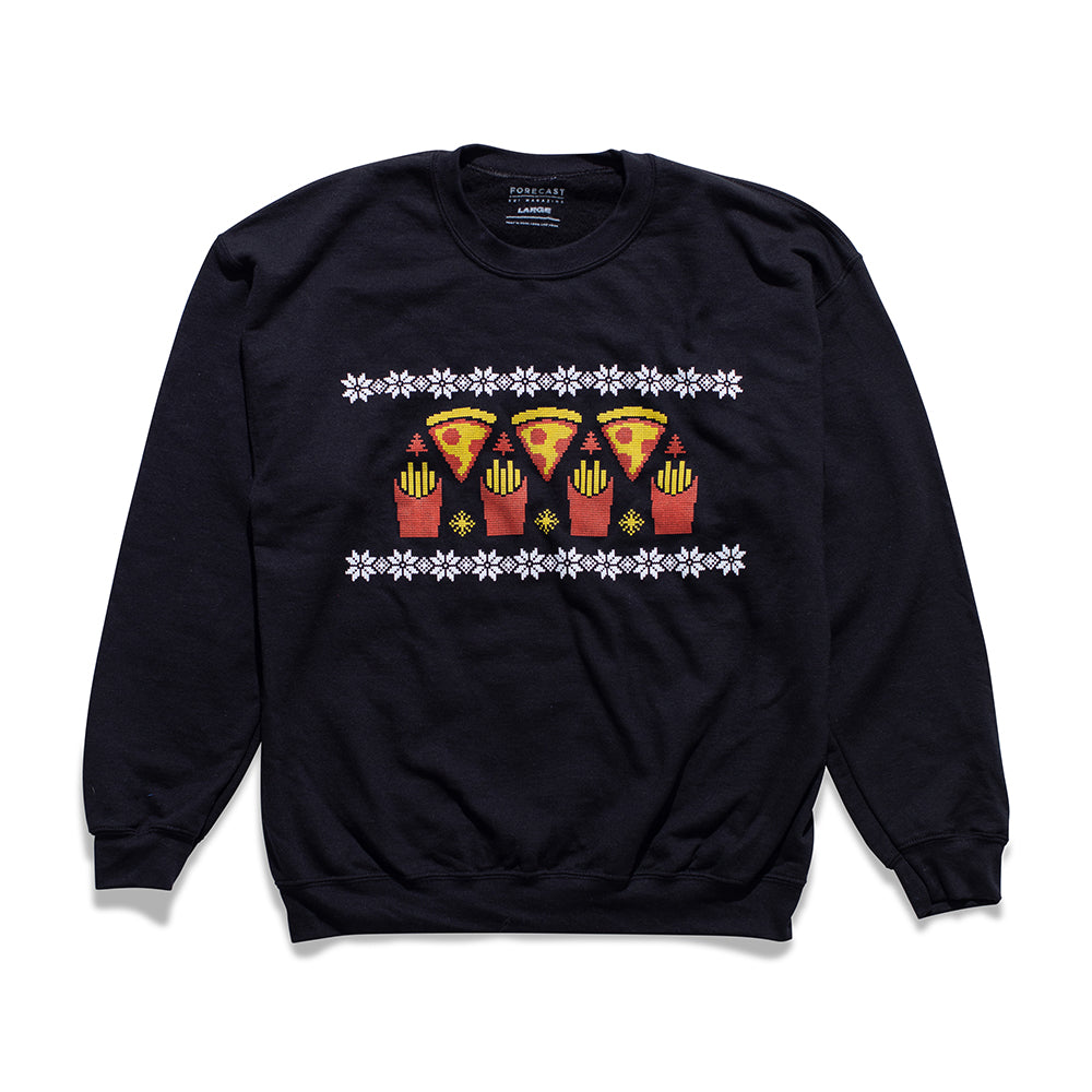 PIZZA -> FRENCH FRIES VINTAGE SWEATER